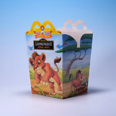Happy Meal-box Lejonkungen 2 Simbas Skatt - Svensk - McDonald's 1998