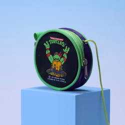 Miniväska Nyckelring Med Snöre & Bälteshållare Teenage Mutant Hero Turtles Raphael - Plus Licens AB - 1991