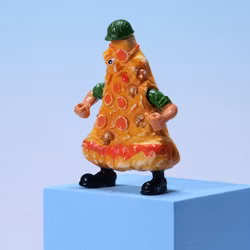 Food Fighters Private Pizza - Kitchen Commandos - Mattel 1988 - Rare Find!