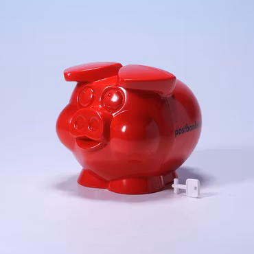 Sparbössa Röd Gris - Postbanken - Poul Willumsen - Vacker & Vintage