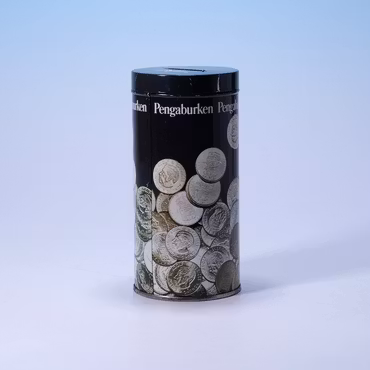 Sparbössa i Metall - Pengaburken - Skandinaviska Banken 70-tal