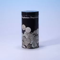 Sparbössa i Metall - Pengaburken - Skandinaviska Banken 70-tal