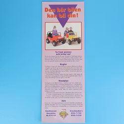 Reklamfolder Glassbilen - Grosshandlar'n  - Drömglasstävlingen - 90-tal