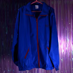 Windbreaker - SVT Tekniken - Intern Julklapp 1990 - Mitt i Prick Lidingö - XL - Rare Find!