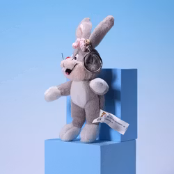 Nyckelring Mjukis - Kaninen Från När Karusellerna Sover - Soft Toys SVT Liseberg 1998