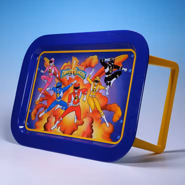 TV Playtray Mighty Morphin Power Rangers - Brickbord - Icarus Housewares - 1994 - Rare Find!