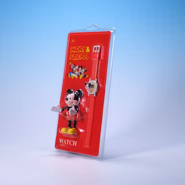 Armbandsur Disney Mickey & Friends - Klocka & Bendyfigur - 90-tal - Oöppnad