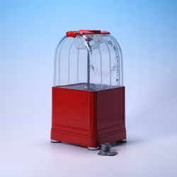 Tuggummiautomat Gacha Classic - Skojig Inredningsdetalj - Komplett Med Mynt! - 90-tal