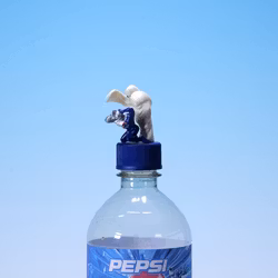 Pepsiman Bottle Cap - Movie Monsters - Pepsiman Running from Ghosts - Pepsi 1999