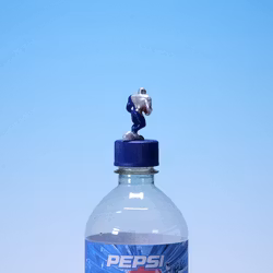 Pepsiman Bottle Cap - Sports - Pepsiman Playing Football - Pepsi 1999