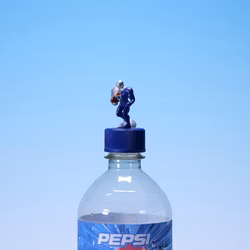 Pepsiman Bottle Cap - Sports - Pepsiman Playing Football - Pepsi 1999