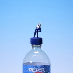 Pepsiman Bottle Cap - Sports - Pepsiman Stretching - Pepsi 1999