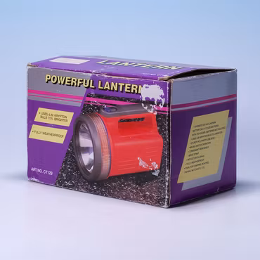 Stor Ficklampa Powerful Lantern - Känd från TV - 80-tal - Med Box