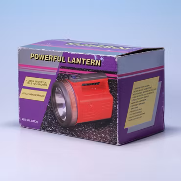 Stor Ficklampa Powerful Lantern - Känd från TV - 80-tal - Med Box