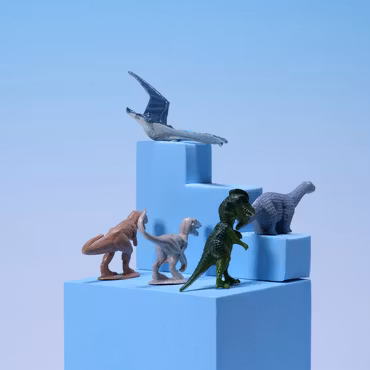 Dinosaurie BUNDLE - Kenner, Topps, Göteborgs Kex 1993