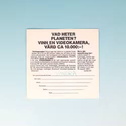 Klistermärke BP Starzinger - Jan Cogo - 1987