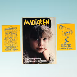 Klistermärken Astrid Lindgren BUNDLE 3st - Bullerbyn, Madicken & Pippi - 90-tal