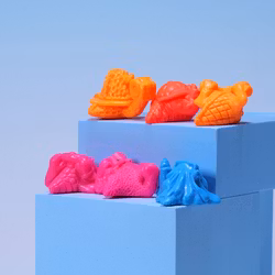 Mini Boglins BUNDLE 6st - 4st Cool Dudes & 1st Rude Dudes - Ideal 1991