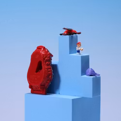 Mighty Max Challenges Lava Beast - Blue Bird 1991 - KOMPLETT