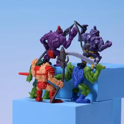 Monster Ninja Warriors In My Pocket BUNDLE 5st - Vivid Imaginations 1996 - Rare Find!