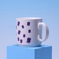 Porslinsmugg Bingolotto - Logo Allover Print - 90-tal