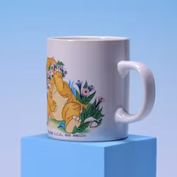 Porslinsmugg Landet För Längesedan - Cera & Blommor -1988 - Rare Find!