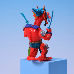 Teenage Mutant Ninja Turtles Hothead - Playmates Toys 1992 - KOMPLETT - Rare Find!