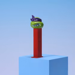 PEZ Teenage Mutant Ninja Turtles Angry Donatello - Red Stem - 1994