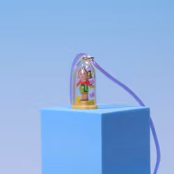 Polly Pocket Pixie in her Pendant - Lavender Cord - Mattel/Blue Bird 1990 - Komplett