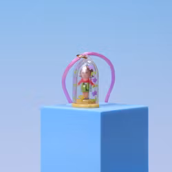 Polly Pocket Pixie in her Pendant - Pink Cord - Mattel/Blue Bird 1990 - Komplett