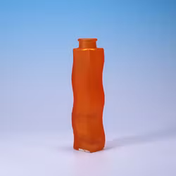 Vas IKEA SKÄMT Fanta Orange - Vågig Y2K-vas