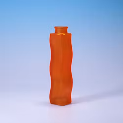 Vas IKEA SKÄMT Fanta Orange - Vågig Y2K-vas