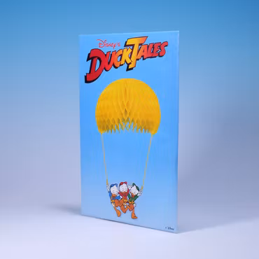 Pappdekoration DuckTales - Knatte, Fnatte & Tjatte Hoppar Fallskärm - Scan Party 1990 - MISB
