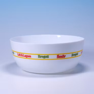 Skål Svenska Smör - Vitt Glas eller Benporslin - Lätt & Lagom, Bregott & Smör - 80-tal