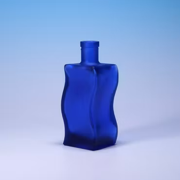 Vas Inte IKEA SKÄMT Deep Blue - Vågig Y2K-vas
