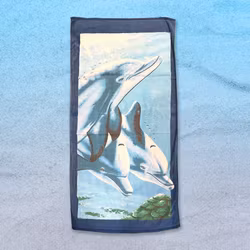 Badlakan Tre Delfiner - Vintage Beach Towel 90-tal