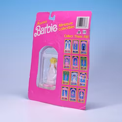 Forever Barbie Miniature Collectables - Happy Holdays Barbie 1988 - Mattel 1990 - MOC