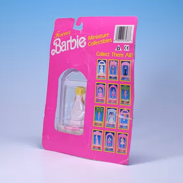 Forever Barbie Miniature Collectables - Happy Holdays Barbie 1988 - Mattel 1990 - MOC