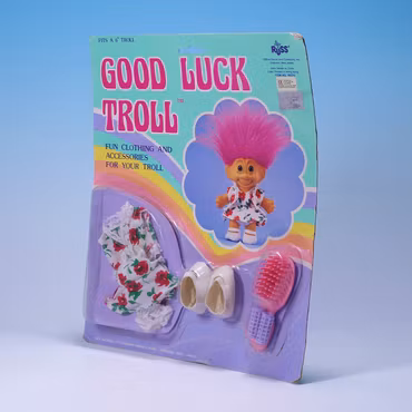 Good Luck Troll Fun Clothing - Blommig Outfit - Russ 90-tal - MOC