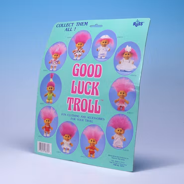 Good Luck Troll Fun Clothing - Blommig Outfit - Russ 90-tal - MOC