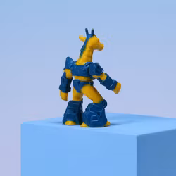 Battle Beasts Rubberneck Giraffe (18) - Hasbro/Takara 1986