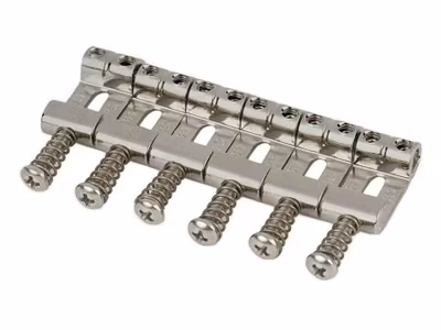 Highwood Contoured Vintage S-Style Bridge Saddles 10.8 mm - Nickel RELICED - (6-p)