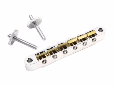 Hosco Japan by Gotoh Vintage Style TOM Bridge - Aged Nickel