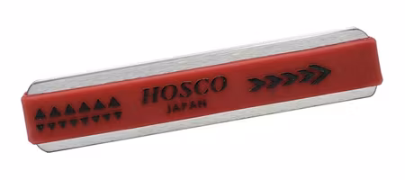 Hosco Japan H-FF3HC compact fret crown file for stainless steel frets, jumbo (R:3mm), coarse and fine sides