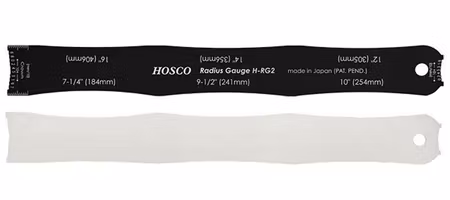 Hosco Japan Stainless Steel Fingerboard Radius Gauge + String Height Check
