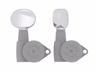 Hipshot butter bean guitar tuner button, chrome