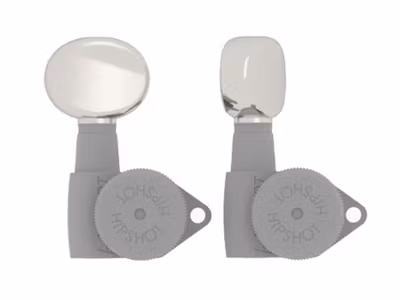 Hipshot butter bean guitar tuner button, nickel