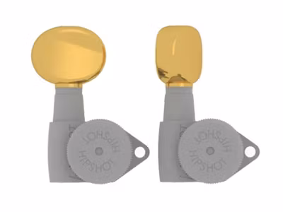 Hipshot butter bean guitar tuner button, gold