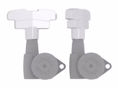 Hipshot deco guitar tuner button, nickel
