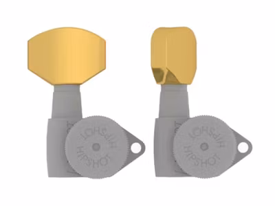 Hipshot hex guitar tuner button, gold